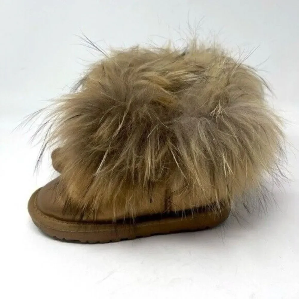 Genuine Sherpa leather boots genuine fur line cuffs girls EU31 US1.5 BoxA